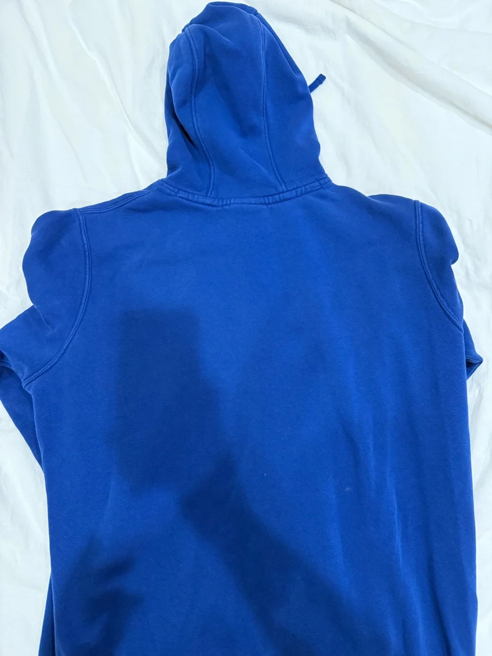 Nike Royal Blue Pullover Hoodie with White Swoosh